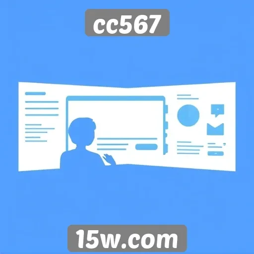 Análise da interface do usuário no site cc567